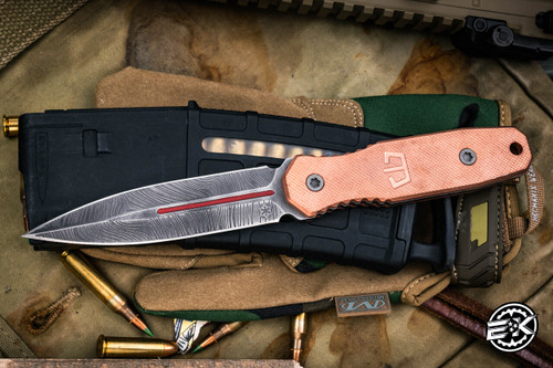 Blackside Customs Phase 7 SDM Fixed Blade Knife Copper 4.5" MagnaCut Beskar