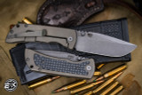 Mcnees Knives PM Mac 2 Titanium Atomic Green Bronze G10 Inlay 3.5" Stonewash