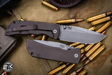 Mcnees Knives Mac 2 Atomic Bronze Titanium 3.5" MagnaCut Stonewash