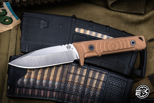 Medford Mizuchi Fixed Blade Knife Coyote G10 3.9" 20CV Drop Point, Kydex Sheath  MK118