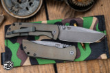 Mcnees Knives Mac 2 Titanium Swerve Green-Bronze 3.5" MagnaCut Atomic Stonewash