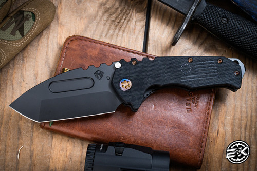 Medford Knives Praetorian Scout M/P Folding Knife Black G-10 3.7" Black D2 Tanto