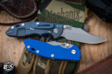 Hinderer Knives Folding Knife XM-18 Blue G10 3.5" S45VN Spanto Battle