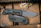 Mcnees Knives MAC2 Green Tiger Bomber Titanium 3.5" MagnaCut Tanto