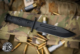 Medford USMC Fighter Fixed Blade Knife Black G10 6.5" DLC Black MK103