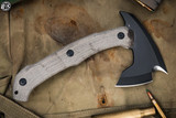 NEW Bastinelli Knives Addiction Axe Green Micarta Tomahawk 3.5" M390 PVD