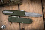 Guardian Tactical RECON-040 OTF Automatic OD Green S/E Drop Point 4" Stonewash 118511