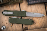 Guardian Tactical RECON-040 OTF Automatic OD Green 4" Drop Point Stonewash Serrated 118512