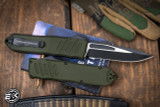 Guardian Tactical RECON-040 OTF Automatic OD Green 4" Drop Point Two Tone Black Serrated 118211