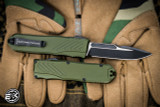 NEW-Guardian Tactical RECON-035 G2 OD Green OTF 3.3" MagnaCut Drop Point Two-Tone 98211-G2