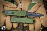 NEW-Guardian Tactical RECON-035 G2 OD Green OTF 3.3" MagnaCut Drop Point Dark Stonewash 98611-G2