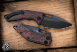 Heretic Knives "Medusa" Automatic Red Camo Carbon 3" Tanto DLC H011-6A-RD/CC