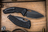 Heretic Knives "Medusa" Automatic Black Aluminum 3" Tanto DLC H011-6A-T