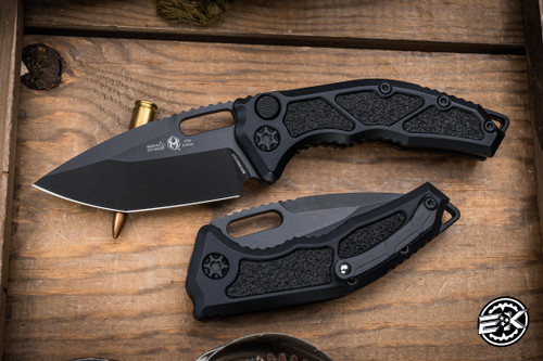 Heretic Knives "Medusa" Automatic Black Aluminum 3" Tanto DLC H011-6A-T