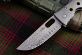 Tom Mayo "Covert" Titanium Blasted Speed Holes 3.1" Damascus