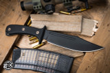 RMJ Tactical Jungle Combat Fixed Blade Knife Black G10 7" Blackout Cerakote