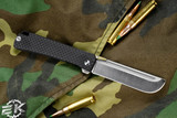 D Rocket Design Jupiter EDC Folding Knife Carbon Fiber 3" Satin Drop Point