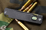 D Rocket Design Jupiter EDC Folding Knife Carbon Fiber 3" DLC Black Drop Point