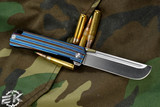 D Rocket Design Jupiter EDC Folding Knife Timascus 3" Satin Drop Point