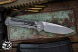 Chris Reeve Knives Large Inkosi Folding Knife Black Canvas Micarta Inlay 3.6" MagnaCut Drop Point LIN-1012