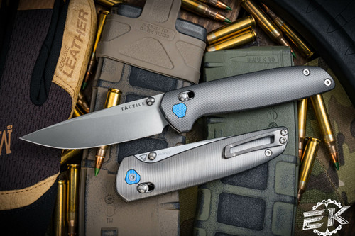  Tactile Knife Co. "Maverick" Crossbar Lock Titanium Folder 3.5" MagnaCut