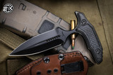 Marfione Custom/Bastinelli Hypnotic Carbon Fiber Push Dagger DLC Stonewash