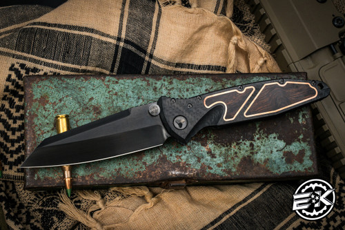 Marfione Custom Socom Elite Warcom Carbon Fiber/Ironwood Copper Trim Inlay 4" DLC Satin