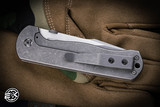 Preowned-Brian Fellhoelter FTR V2 Titanium/Carbon Fiber Framelock 3.5" Stonewash