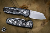 ProTech Runt 5 Custom Nexus "Since 1999" Stainless Steel Automatic Folding Knife 1.9" Reverse Tanto MagnaCut 2024.004