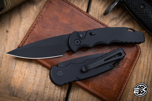 Pro-Tech Tactical Response 5 Automatic Black  Aluminum 3.25"  Black DLC S35VN T503-OPERATOR