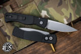 ProTech TR-2 Tactical Response Automatic Knife Black/Textured Aluminum 3" MagnaCut Clip Point  -T201