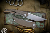 Shirogorov "Quantum" EKnives EKclusive Bronze Hex Titanium 3.75" Stonewash