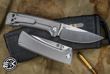 Chaves Knives RCK9 Titanium Stonewash Frame Lock Folding Knife 3.25" Satin M390 