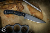 RMJ Tactical "Sparrow" Black Fixed Blade 3.5" Tungsten Cerakote