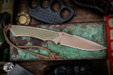 Spartan Blades Phrike Self-Defense Fixed Blade Knife Green G10 4.25" S45VN FDE w/ Tan Kydex