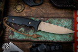 Spartan Blades Harsey TT Tactical Trout Fixed Blade Knife Black Micarta 4.5" S45VN FDE