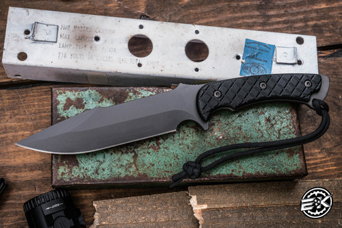 Spartan Blades Horkos Combat Utility Fixed Blade Knife Black Micarta 5.7" MagnaCut DLC w/ Kydex Sheath  SB4