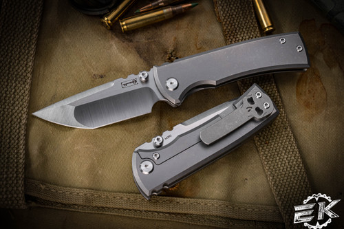 Chaves Knives Ultramar Redencion Street Titanium Framelock 3.5" Tanto