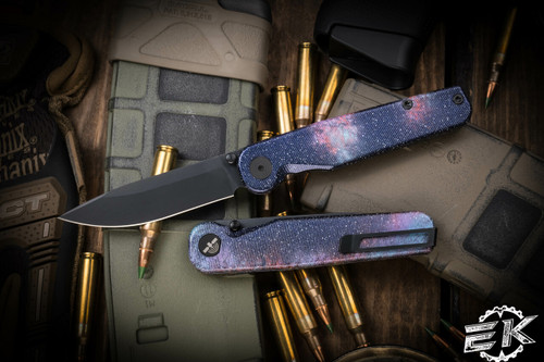 Tactile Knife Co. "Rockwall" Deep Space Titanium Folding Knife 2.84" MagnaCut