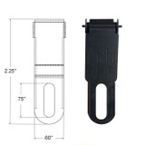 ULTICLIP Slim 2.2 Fixed Blade Clip for Belt-Less Carry 245-DSLIM22