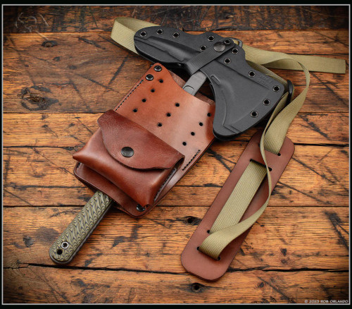 Chattanooga Leatherworks/RMJ Universal Tomahawk Carry Brown