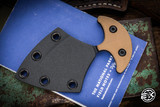 Toor Knives Vasive Push Dagger Fixed Blade Knife Omaha Tan G10  2" Black