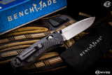 Benchmade Mini Barrage AXIS-Assist Folding Knife Black 2.9" Drop-Point Satin 585