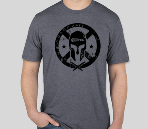 EKNIVES "Molon Labe" Gray SS T-Shirt District Tri-Blend