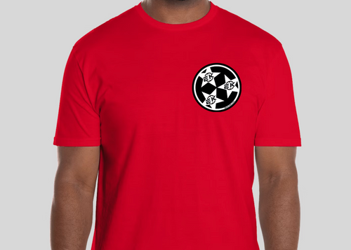 EKnives T-Shirt Red EK Tri-Star Logo