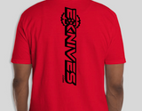 EKnives T-Shirt Red EK Tri-Star Logo