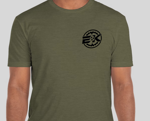 EK Logo Military Green T-Shirt Next Level